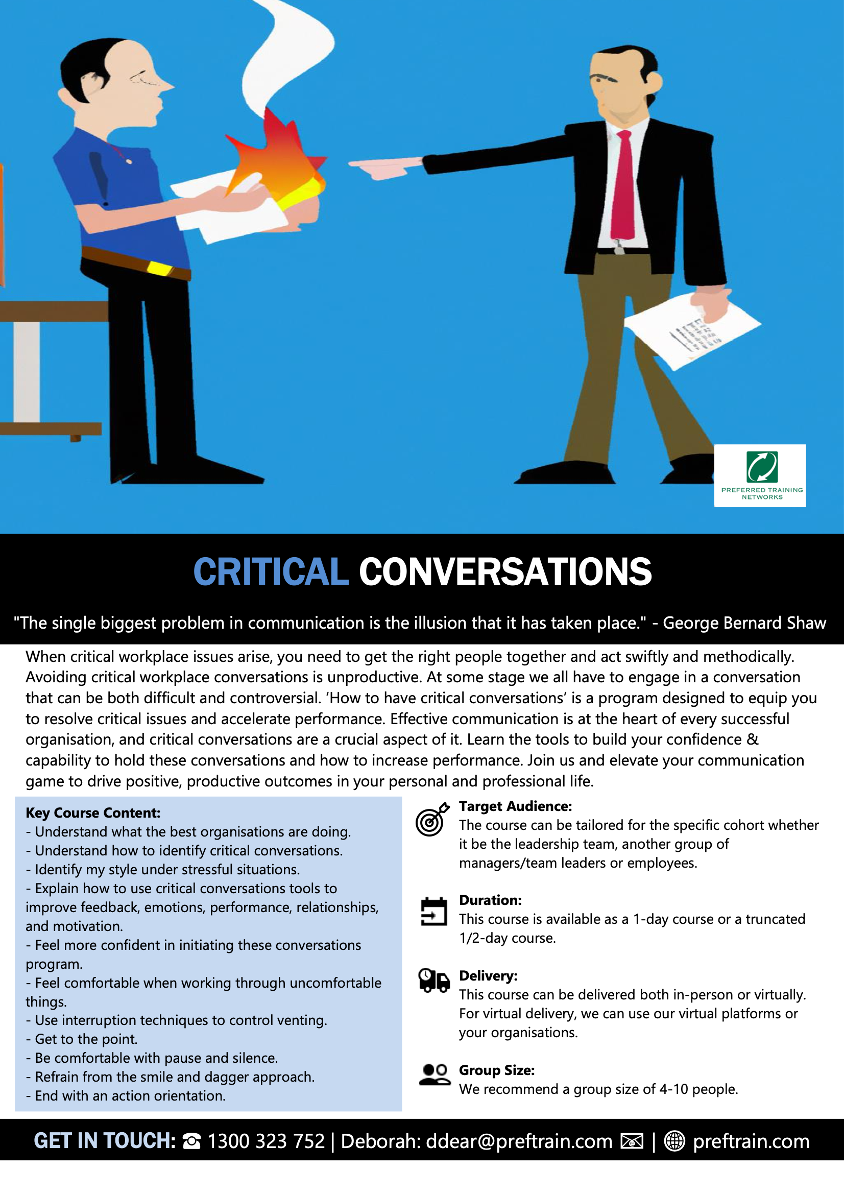 Critical conversations