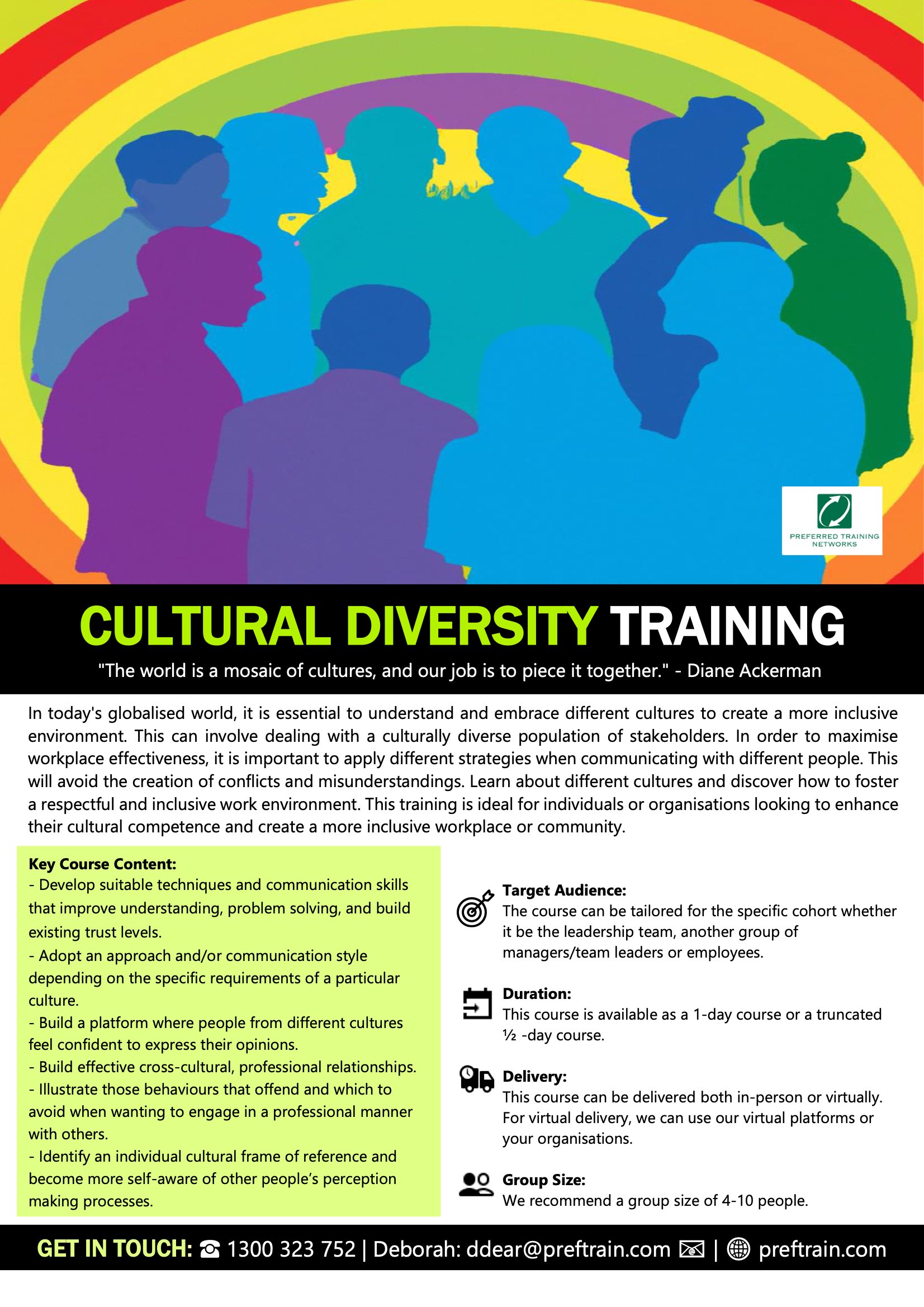 Cultural diversity training