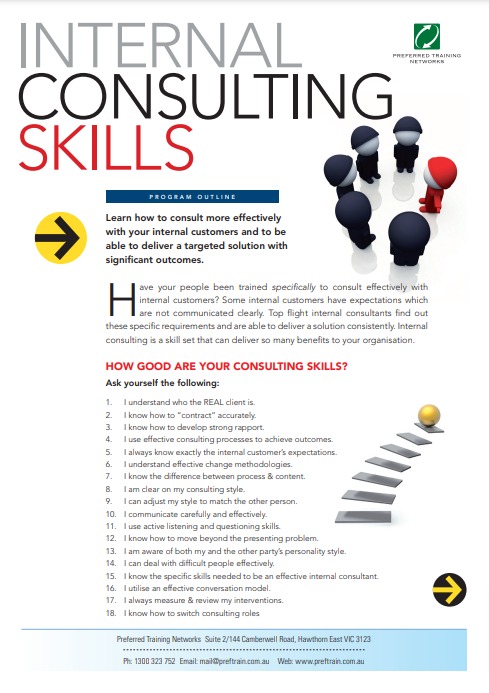 Internal consulting skills course