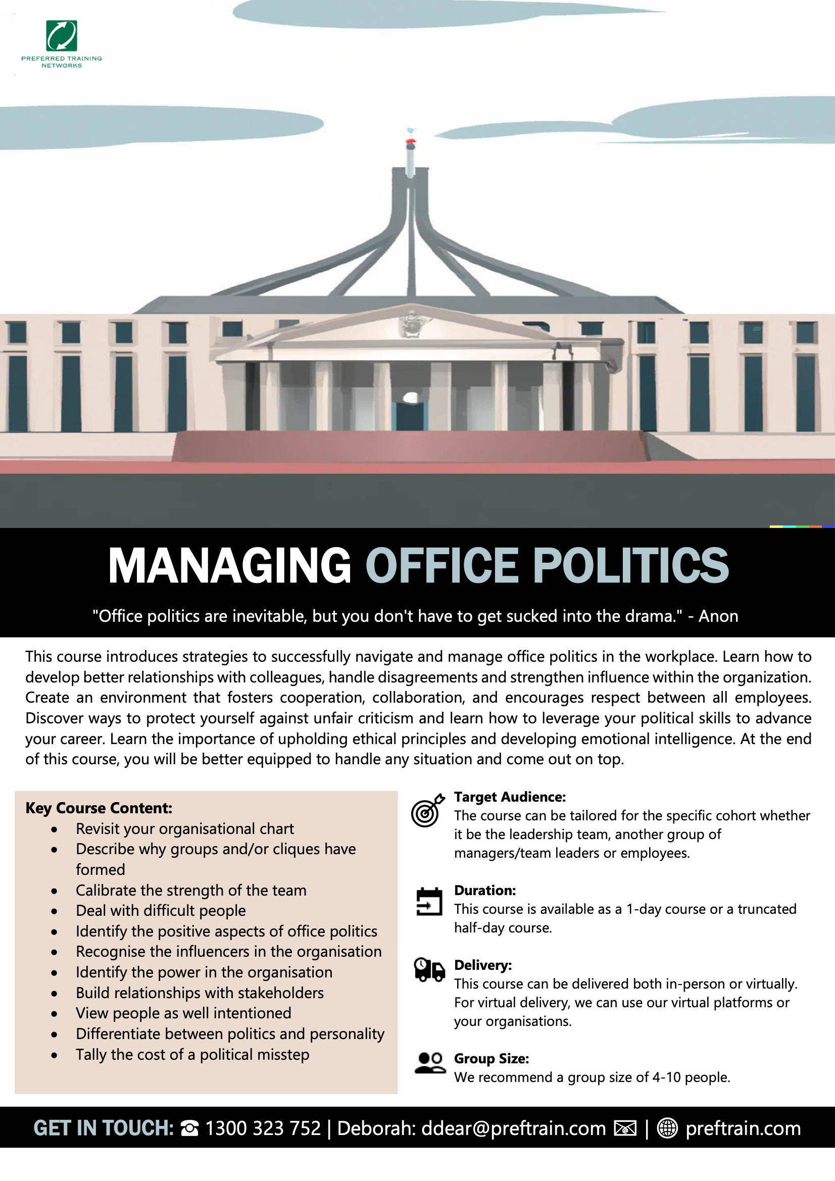 Managing office politics