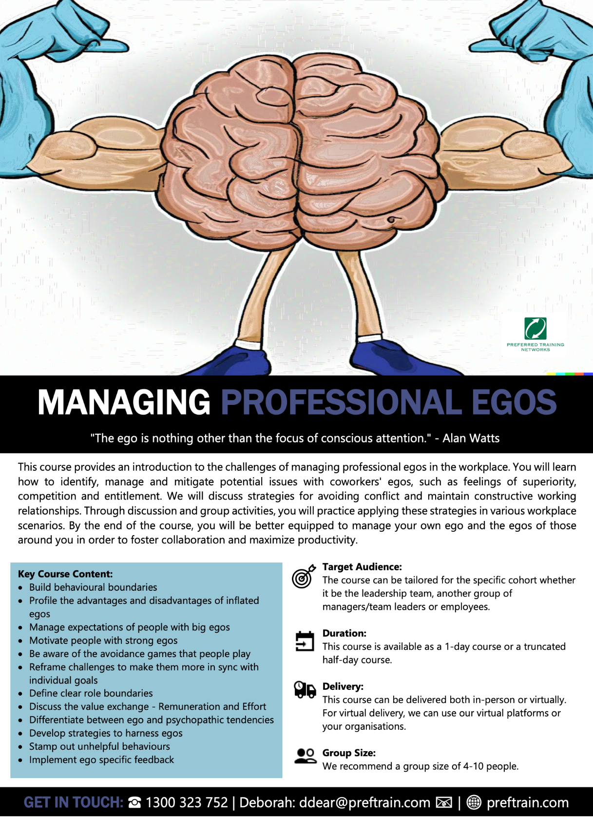 Managing professional egos