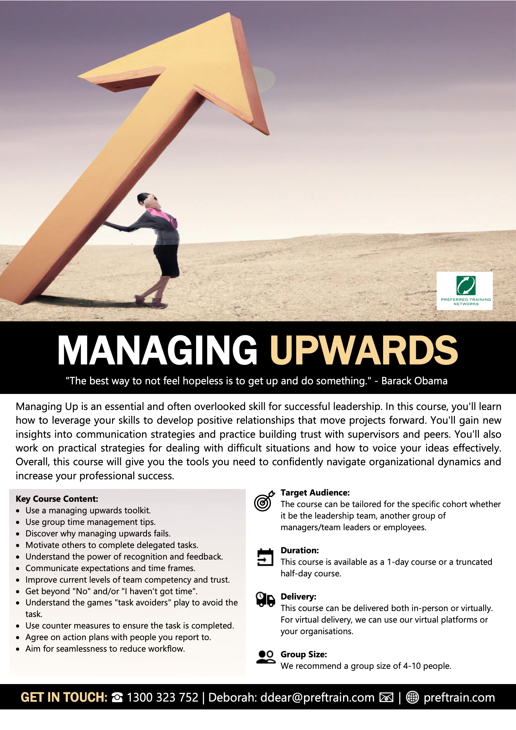 Managing upwards