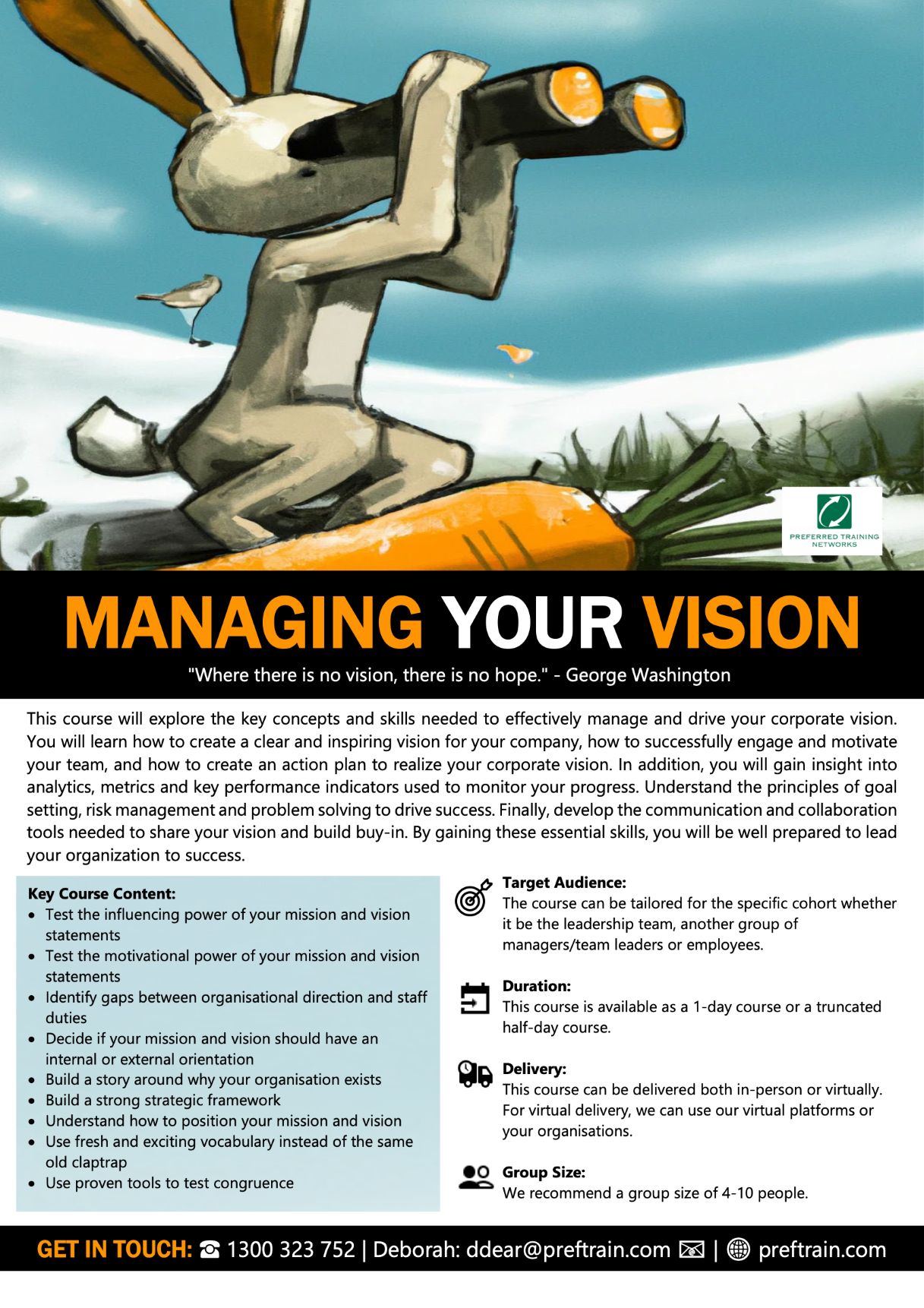 Managing your vision