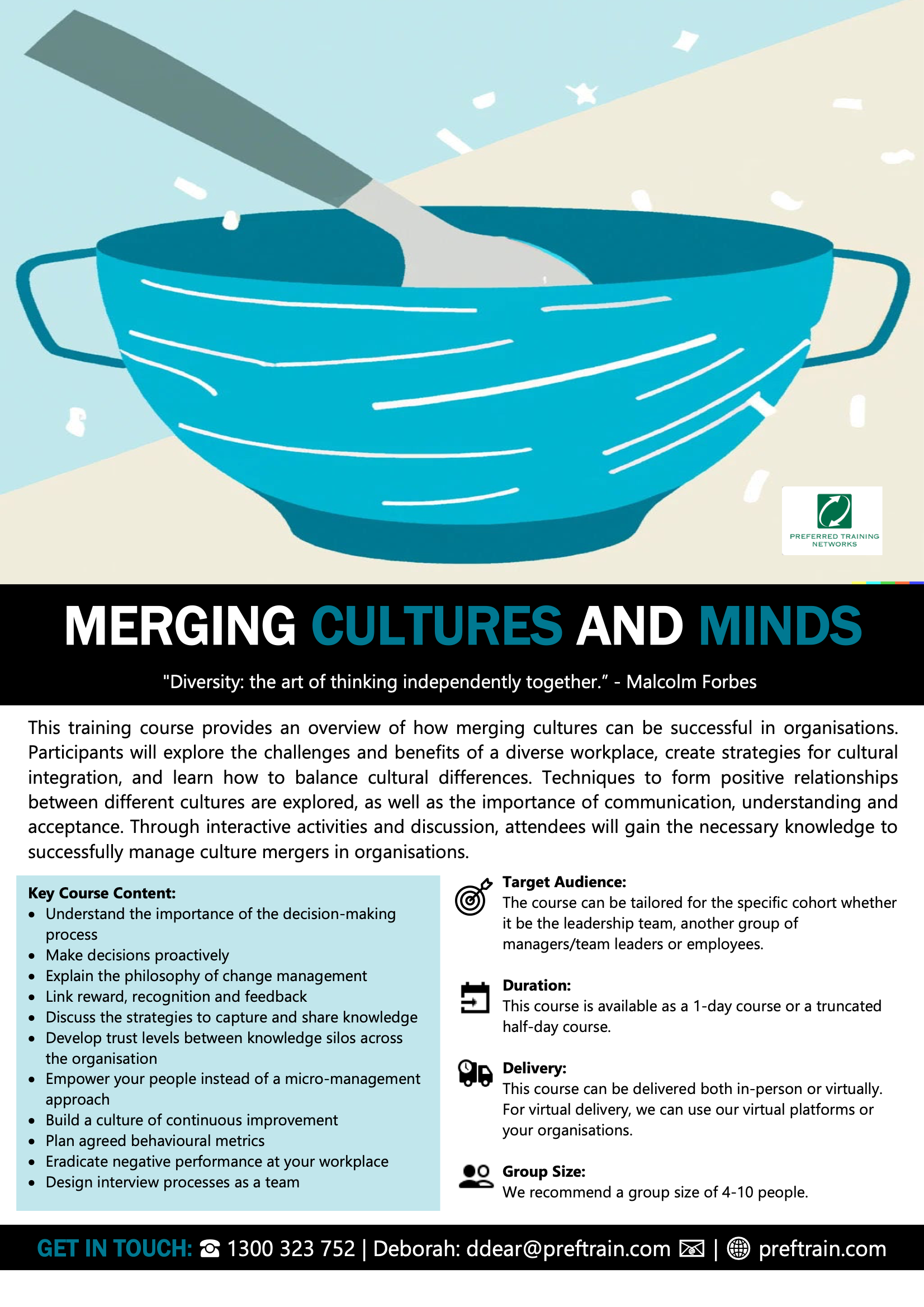 Merging cultures and minds