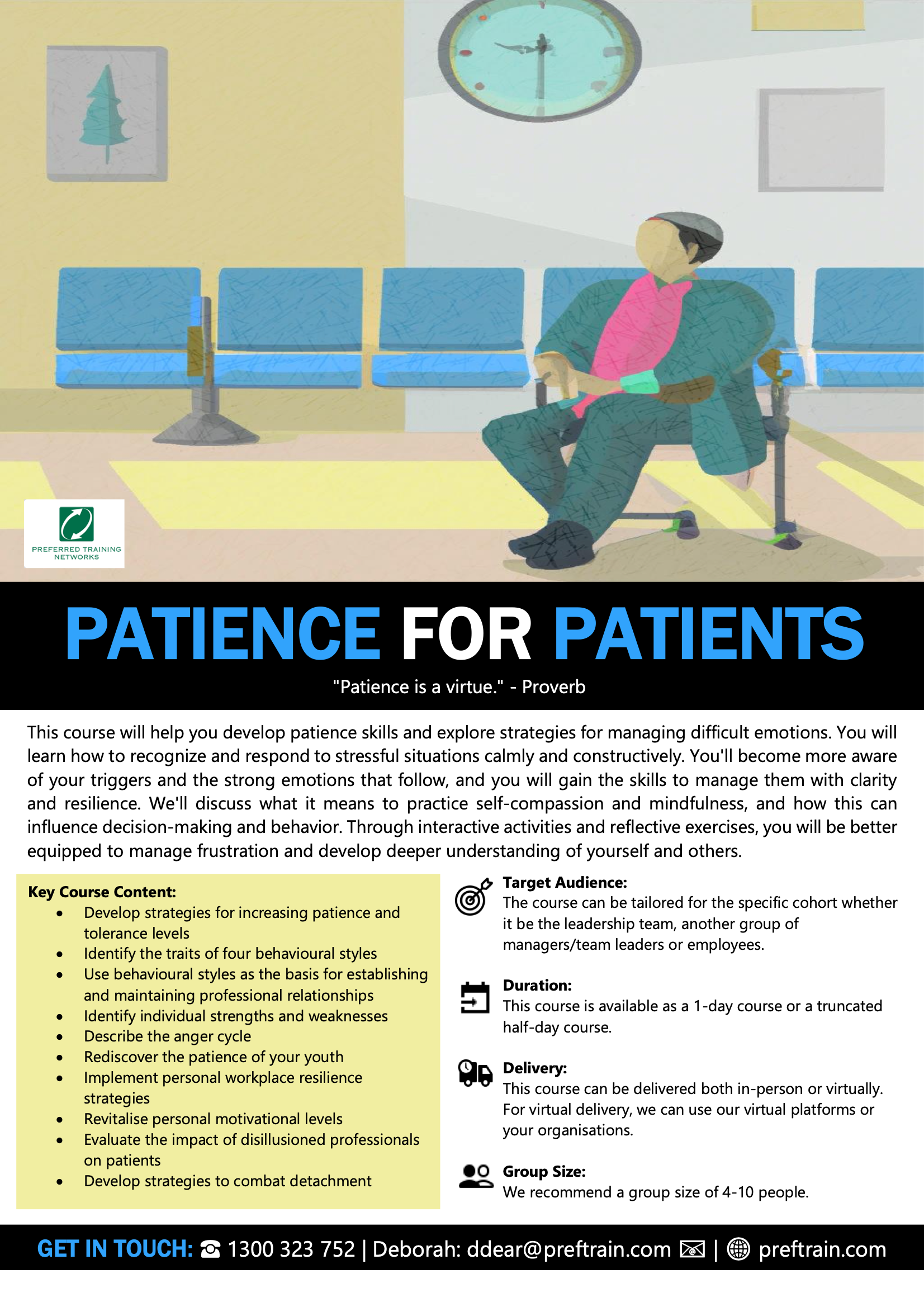 Patience for patients