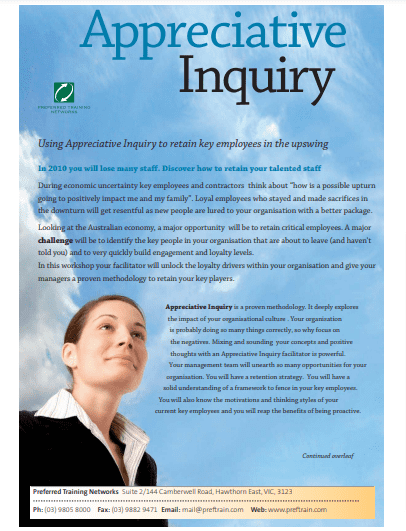 Retain Key employees with an appreciative enquiry