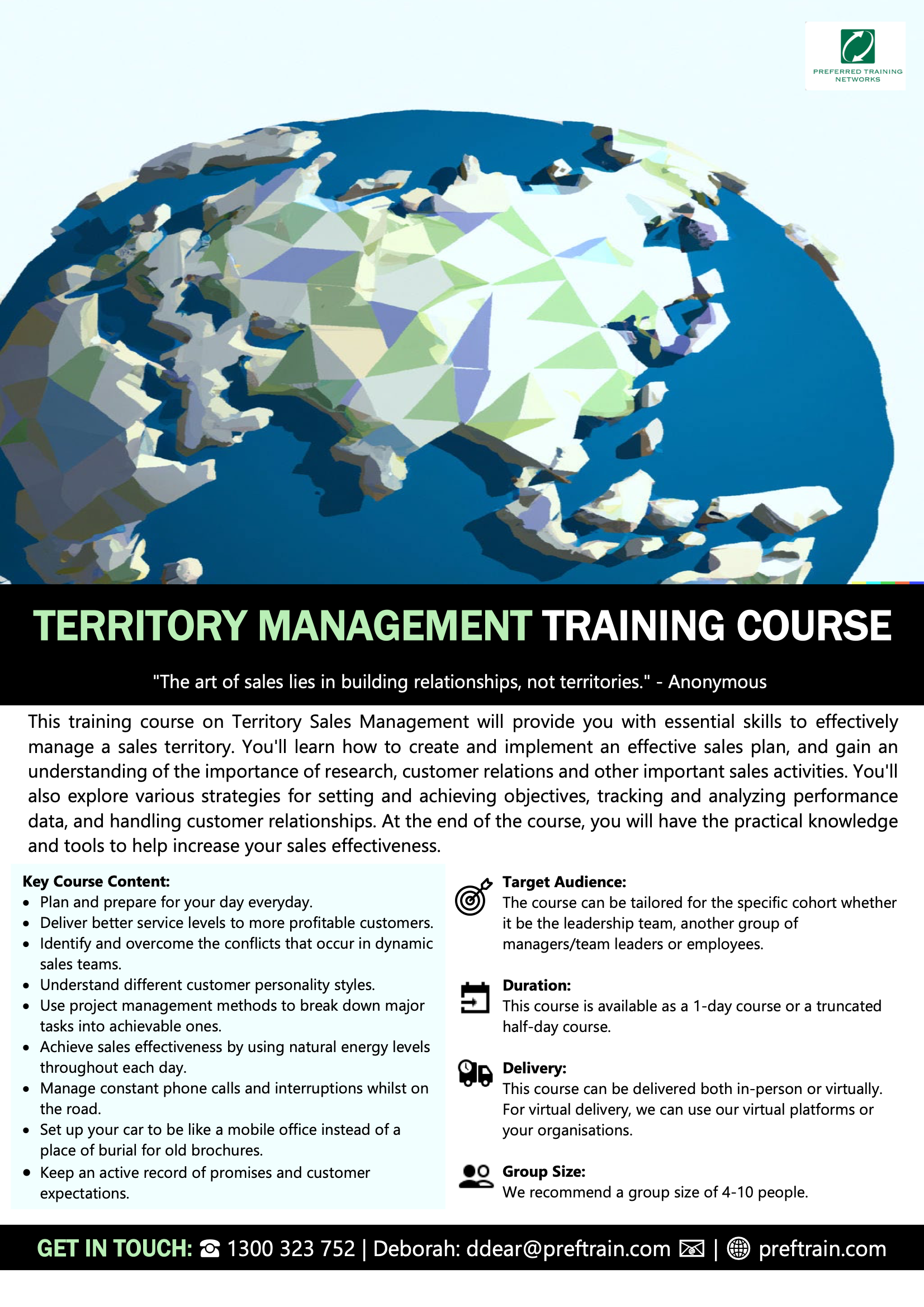 Territory management training course