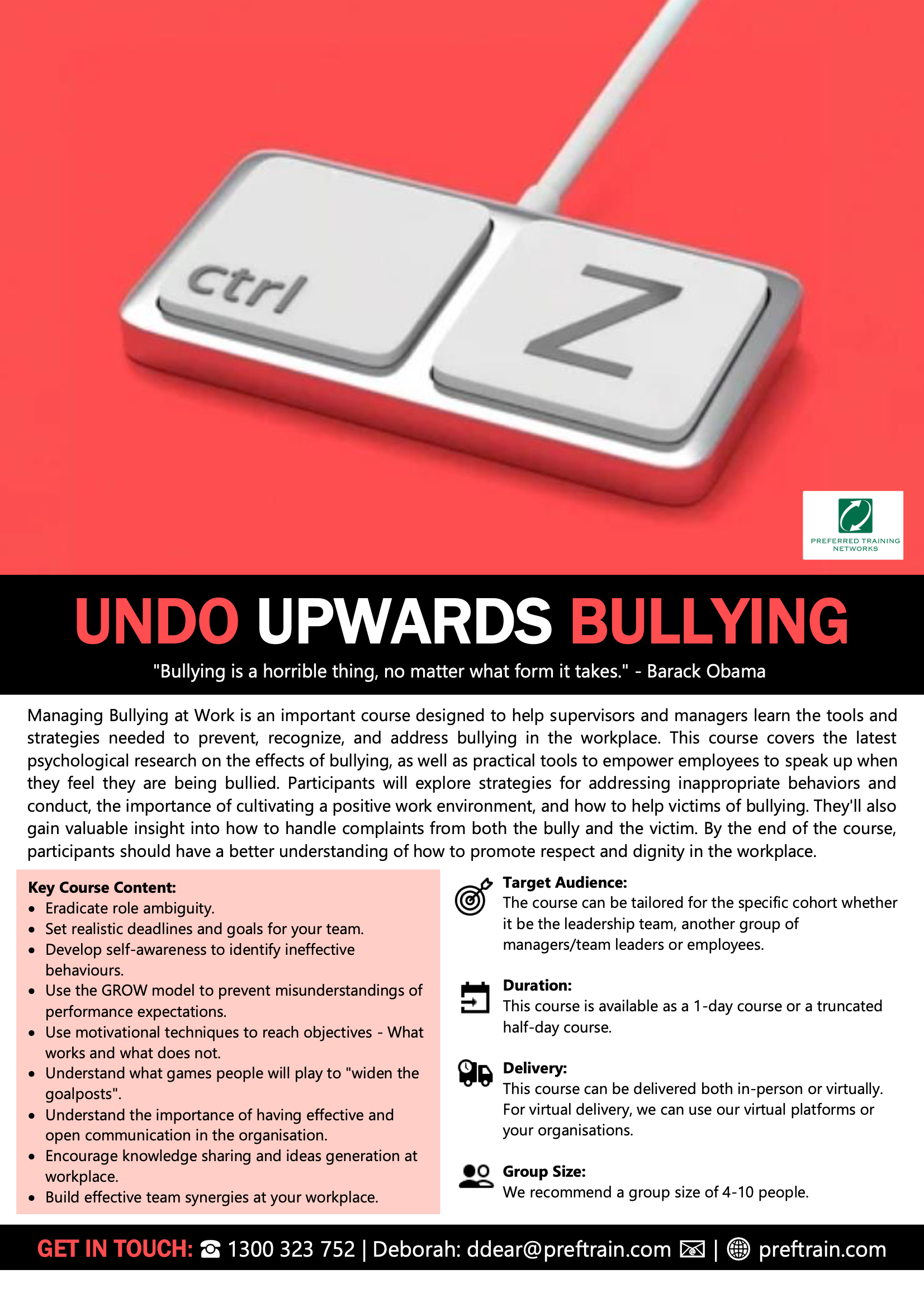 Undo upwards bullying