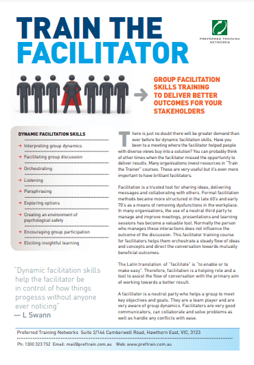 train-the-facilitator