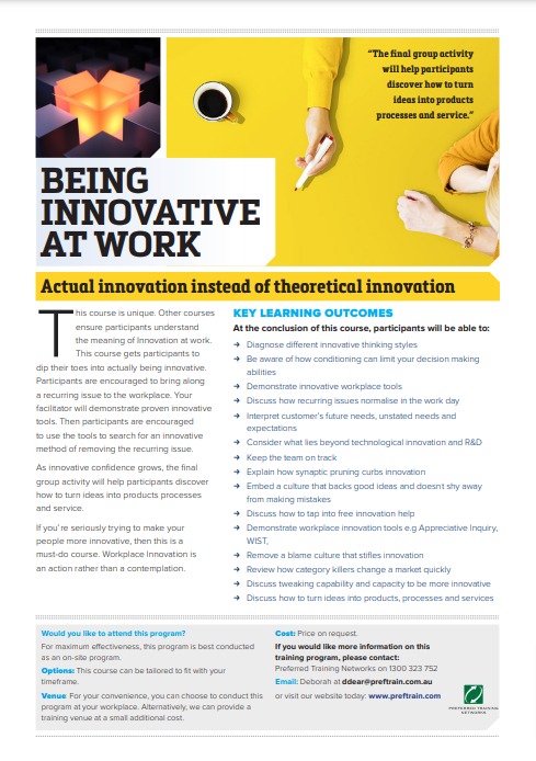 Innovation at work