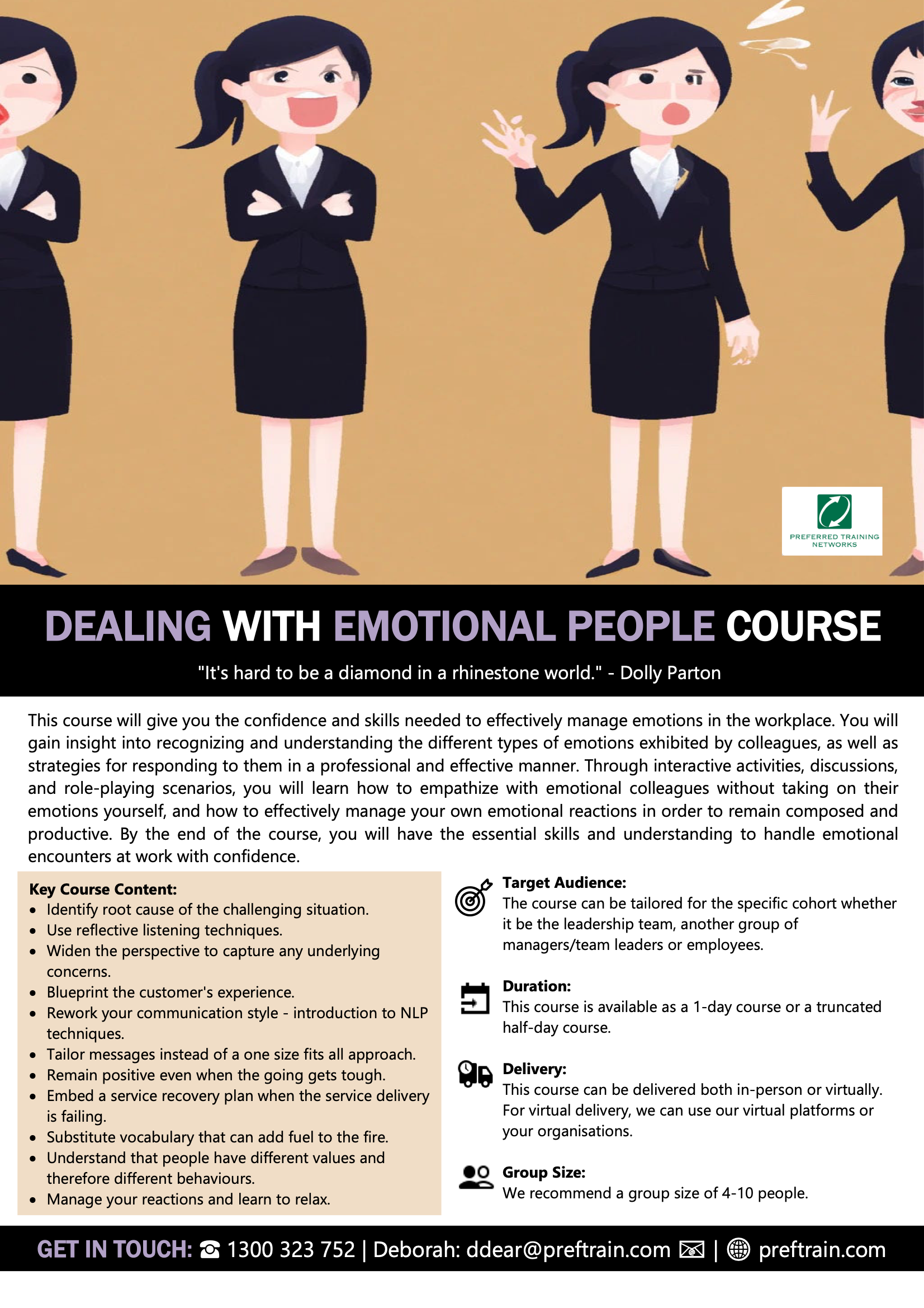 Dealing with emotional people course