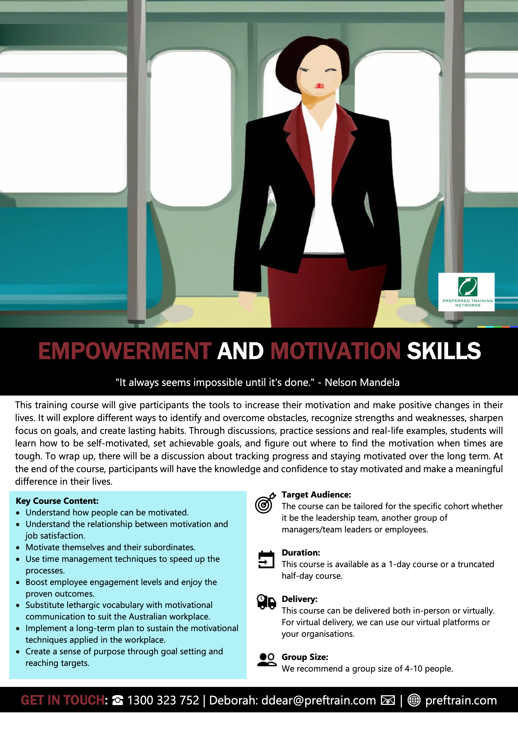 Empowerment and motivation skills