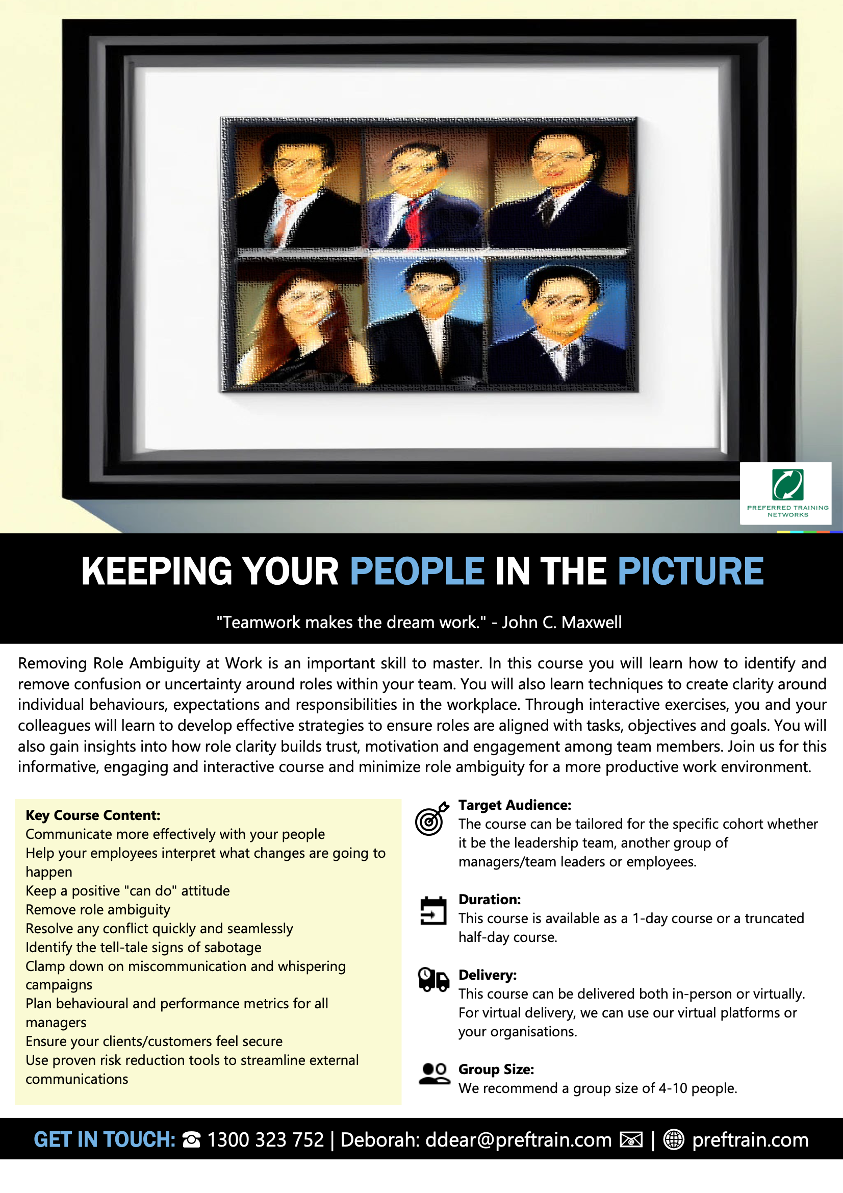Keeping your people in the picture