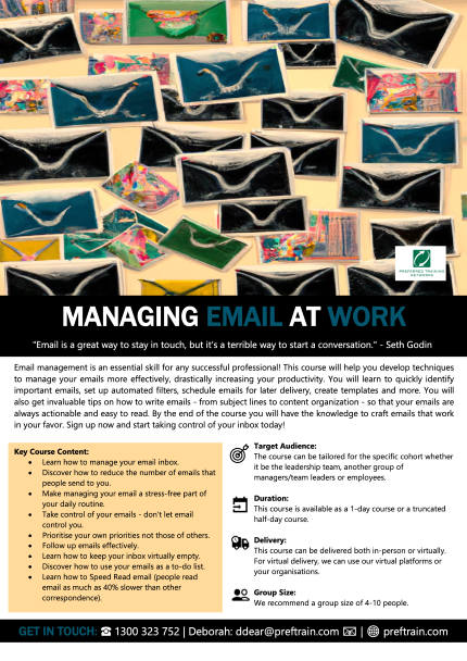 Managing email at work