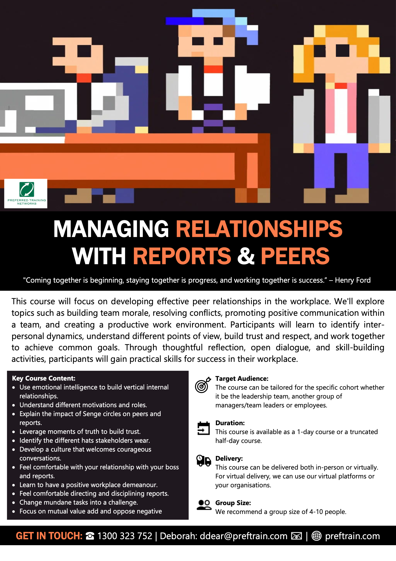 Managing relationships with reports & peers
