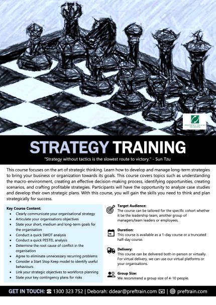Strategy training