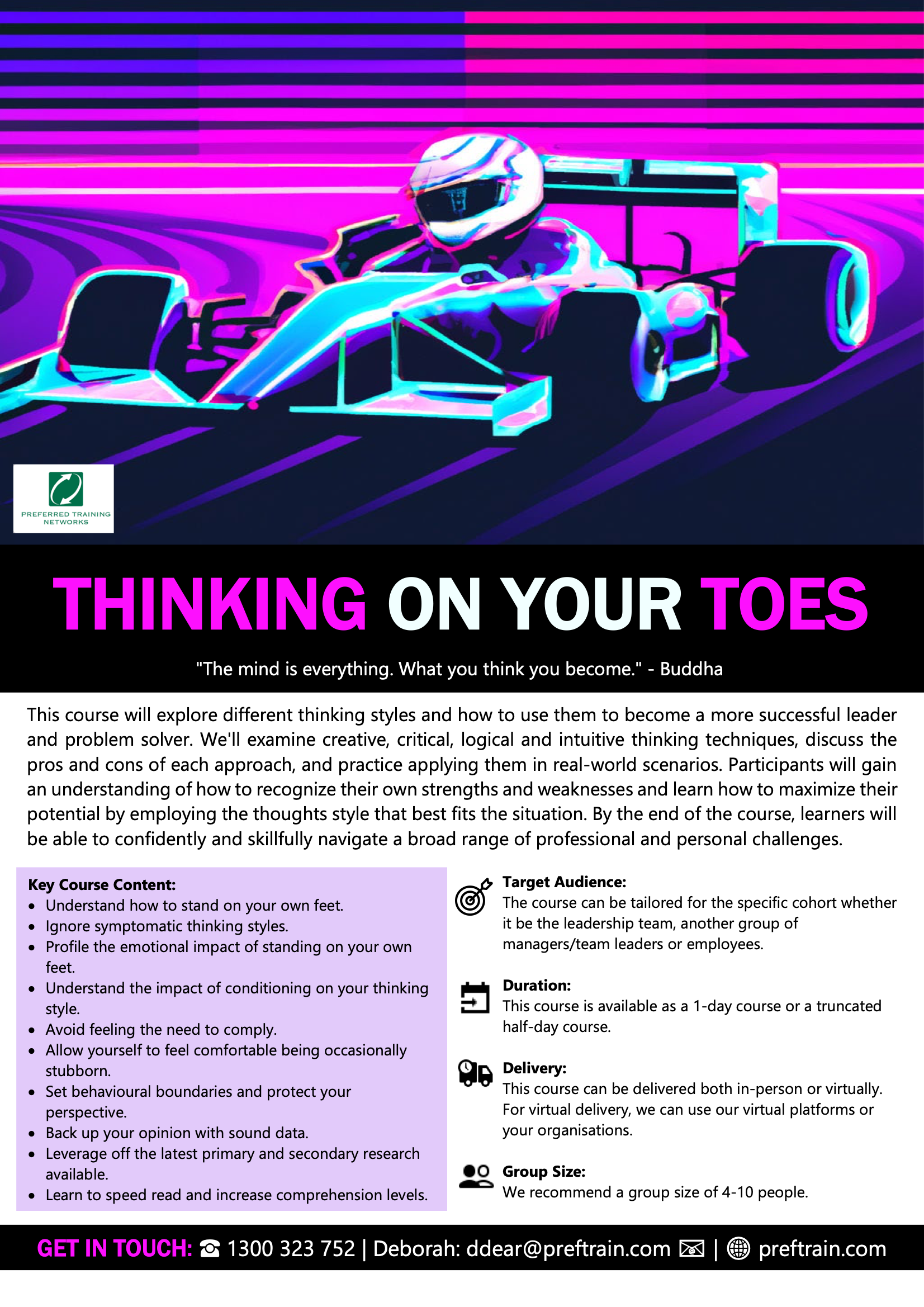 Thinking on your toes