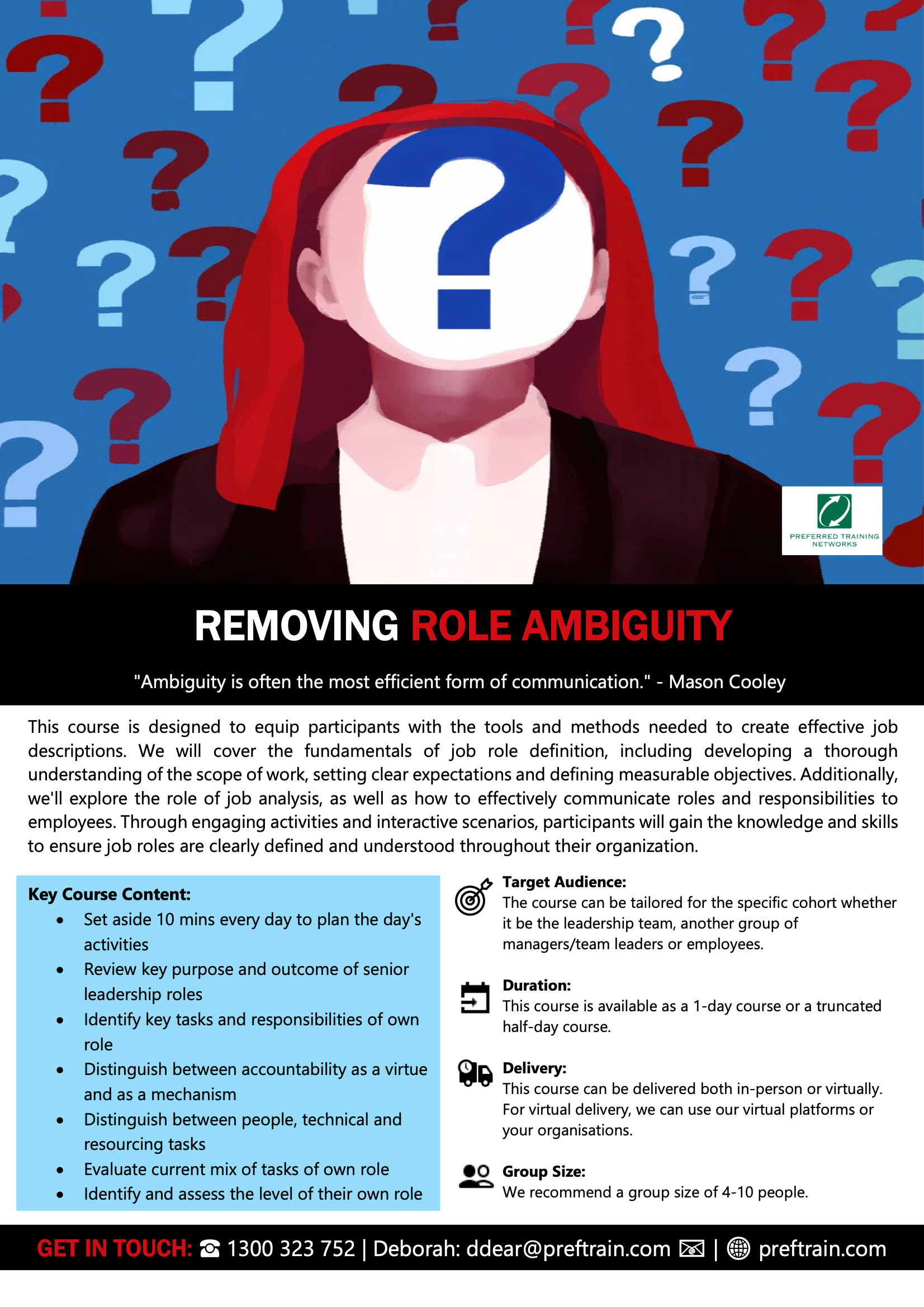 Removing role ambiguity