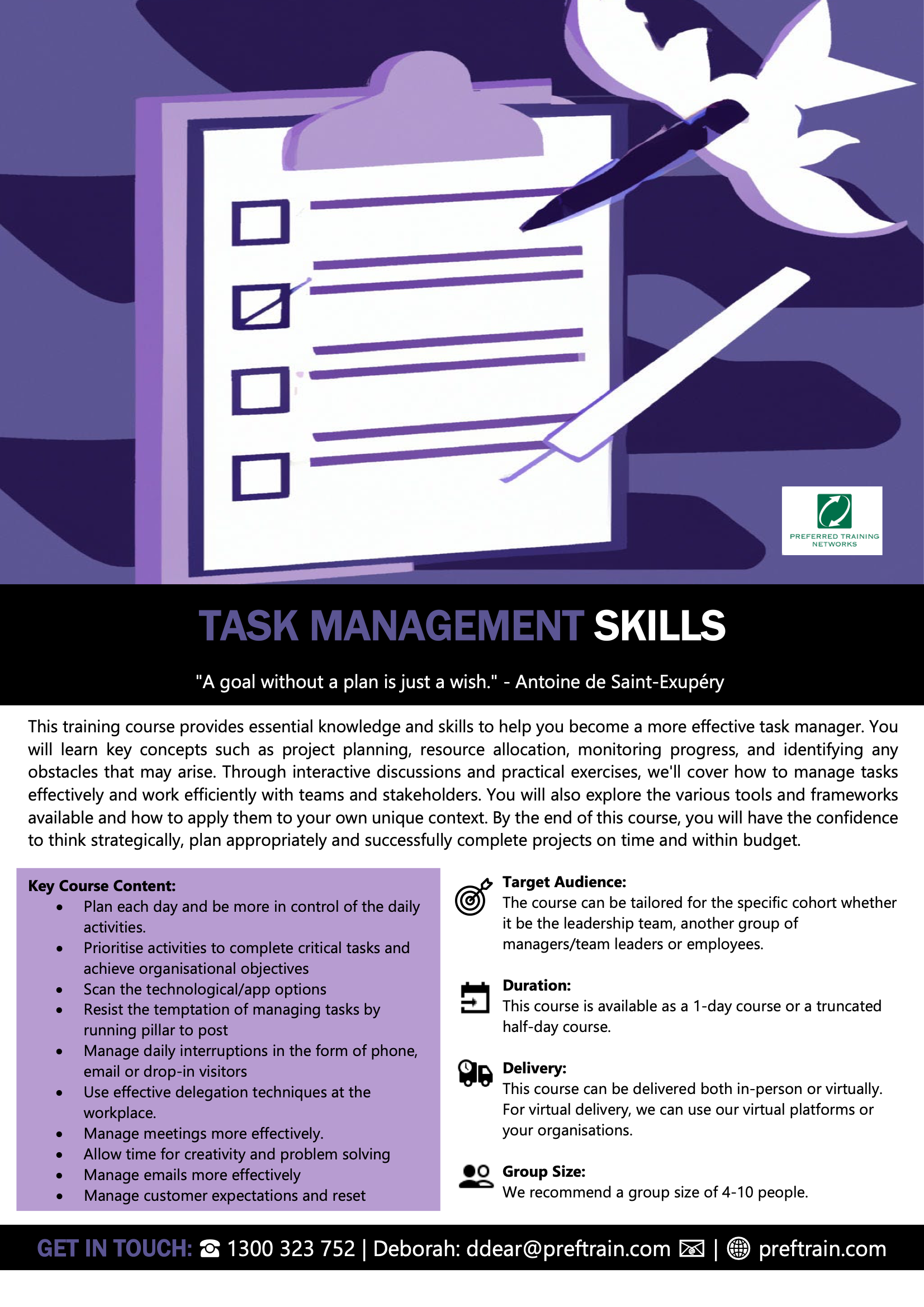 Task management skills