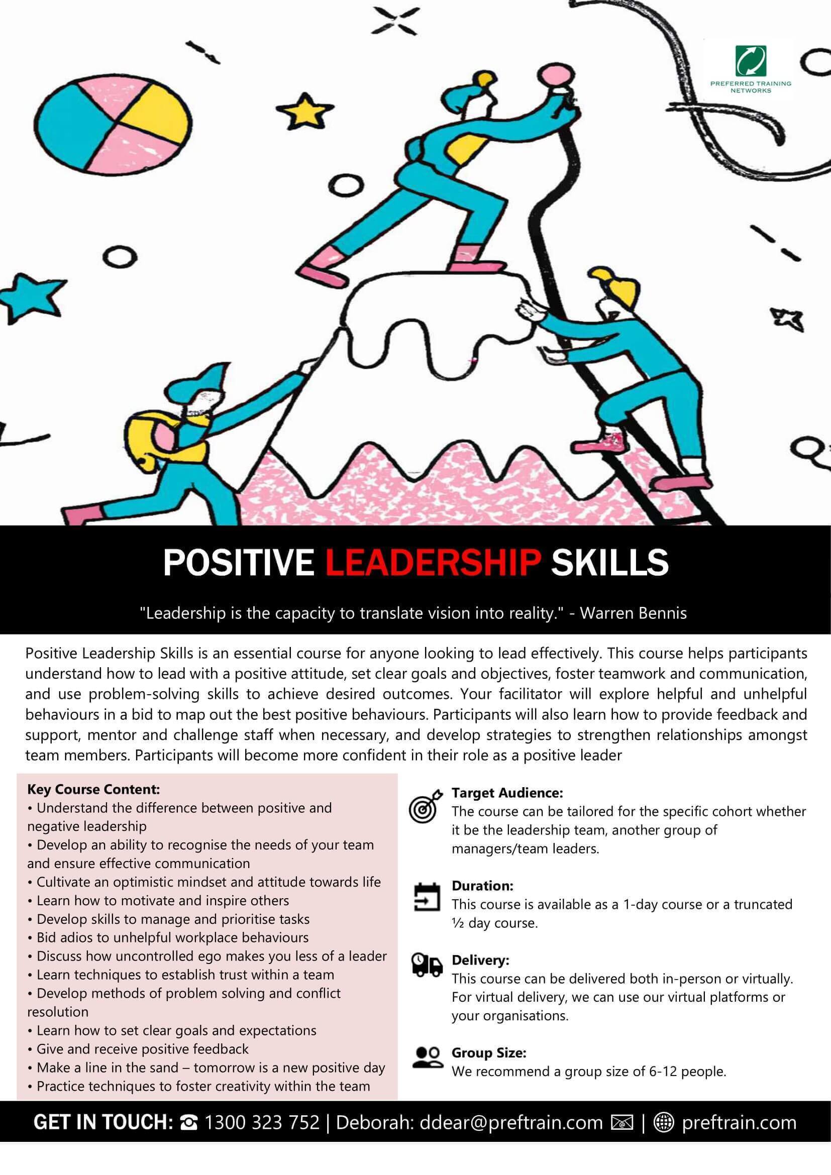 Positive leadership skills