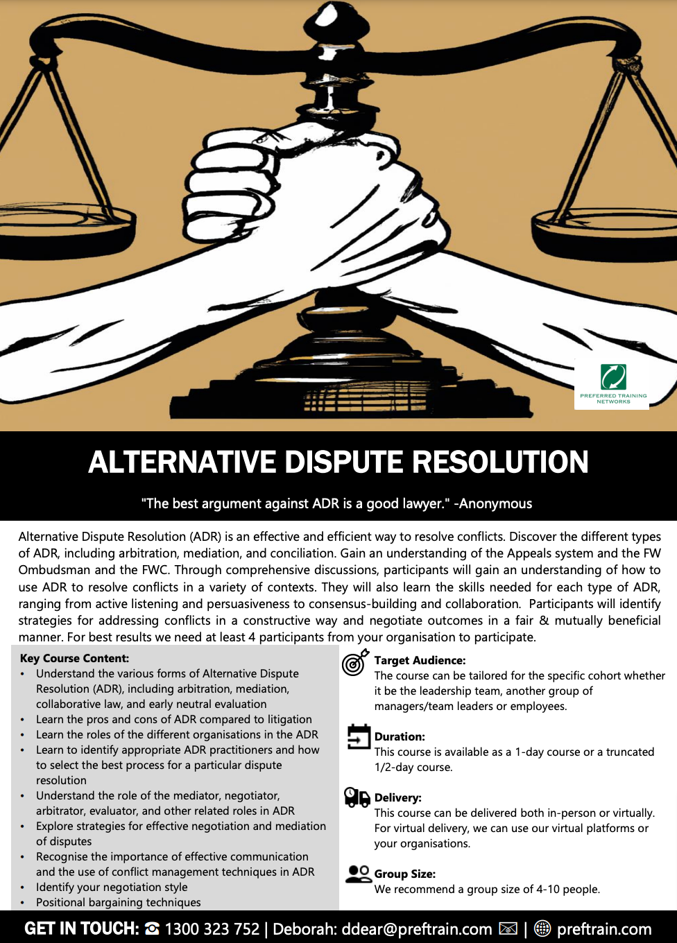 Alternative dispute resolution