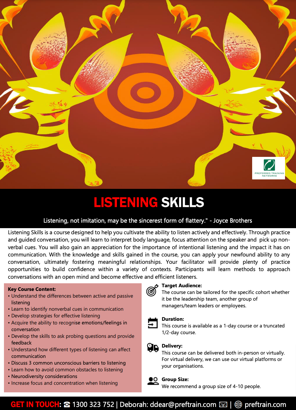 Listening skills training