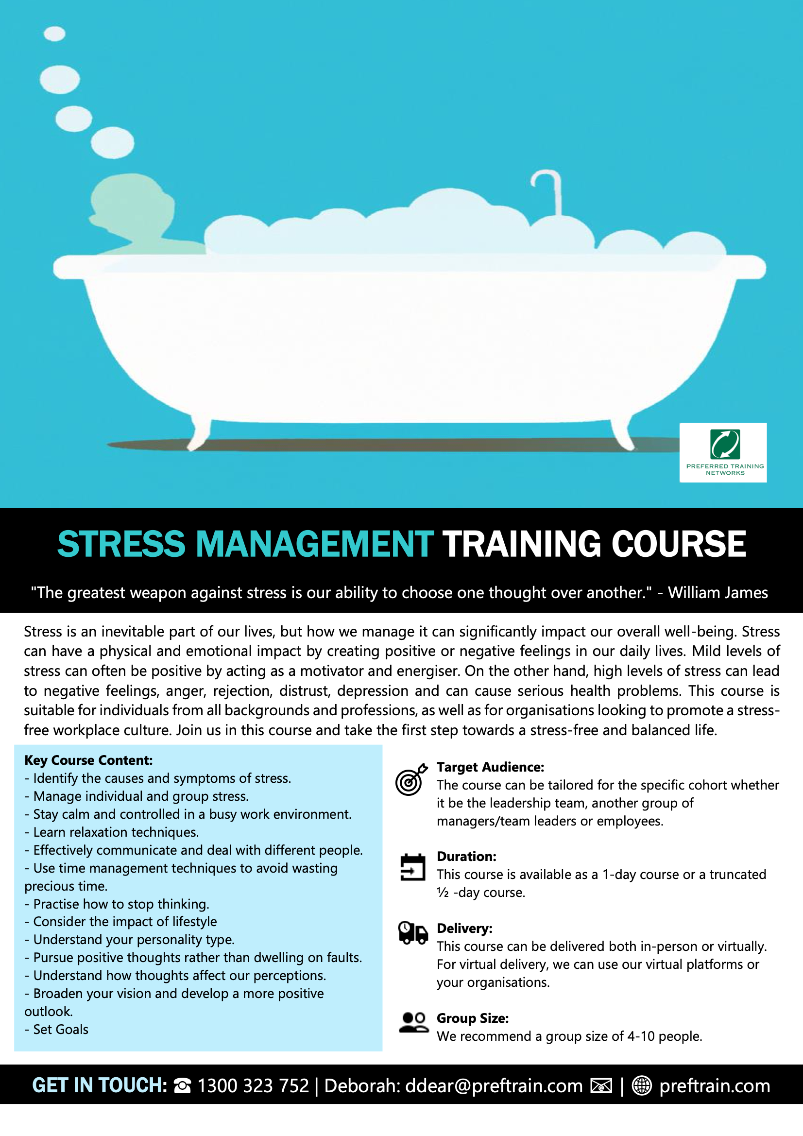 Stress management training course