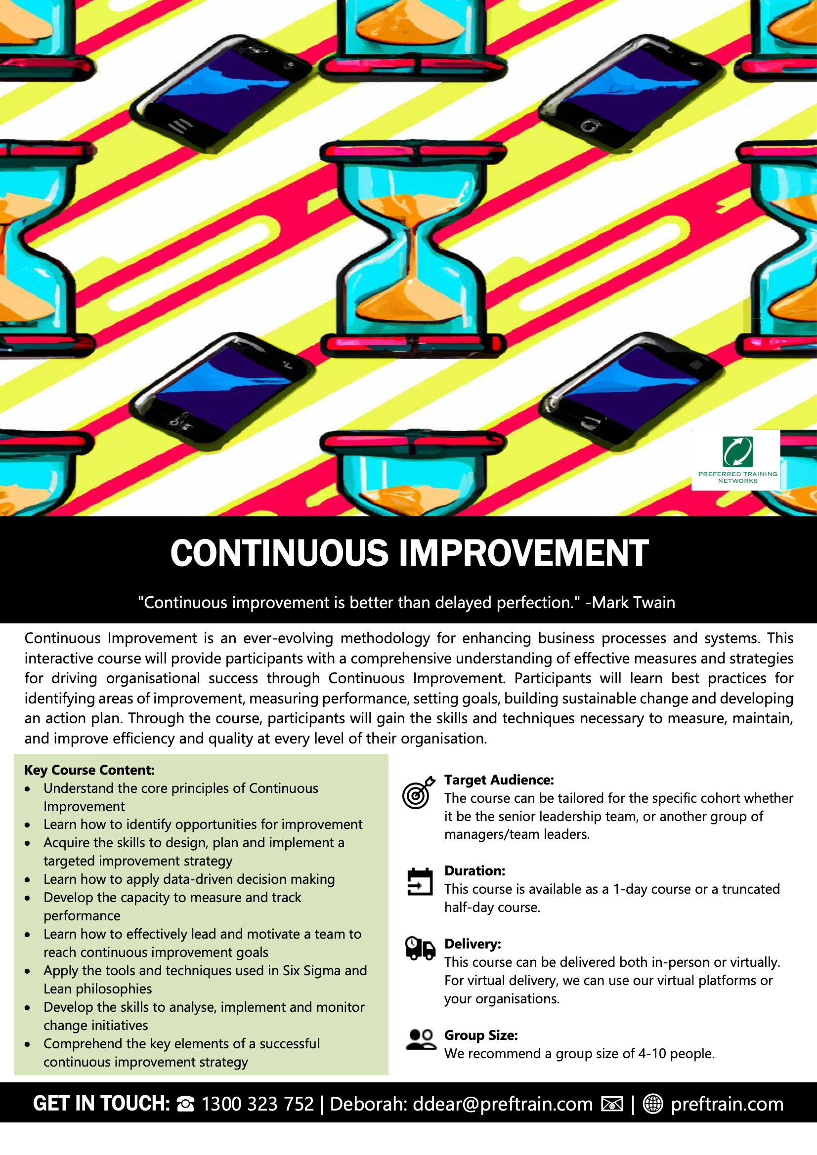 Continuous improvement