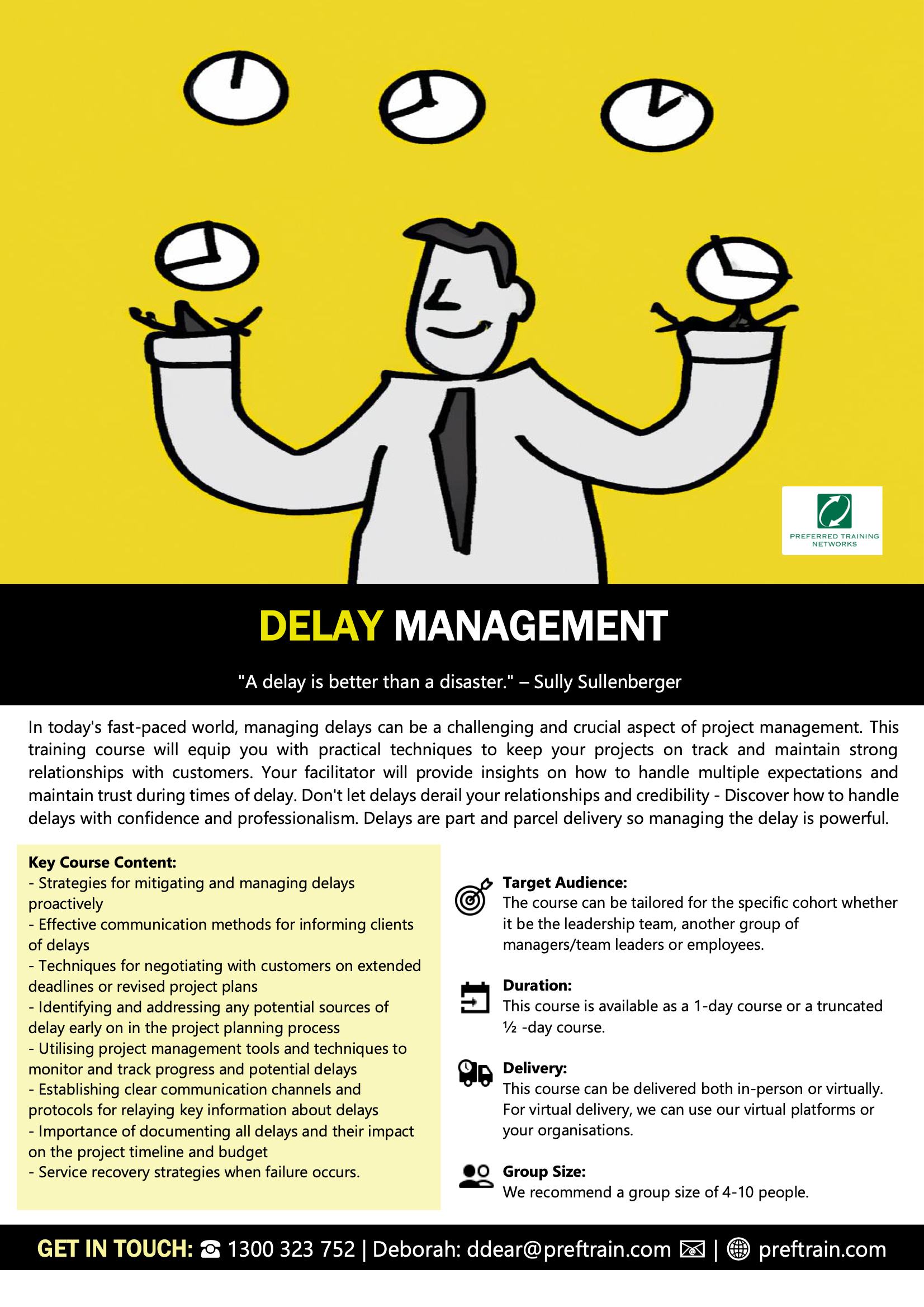 Delay management