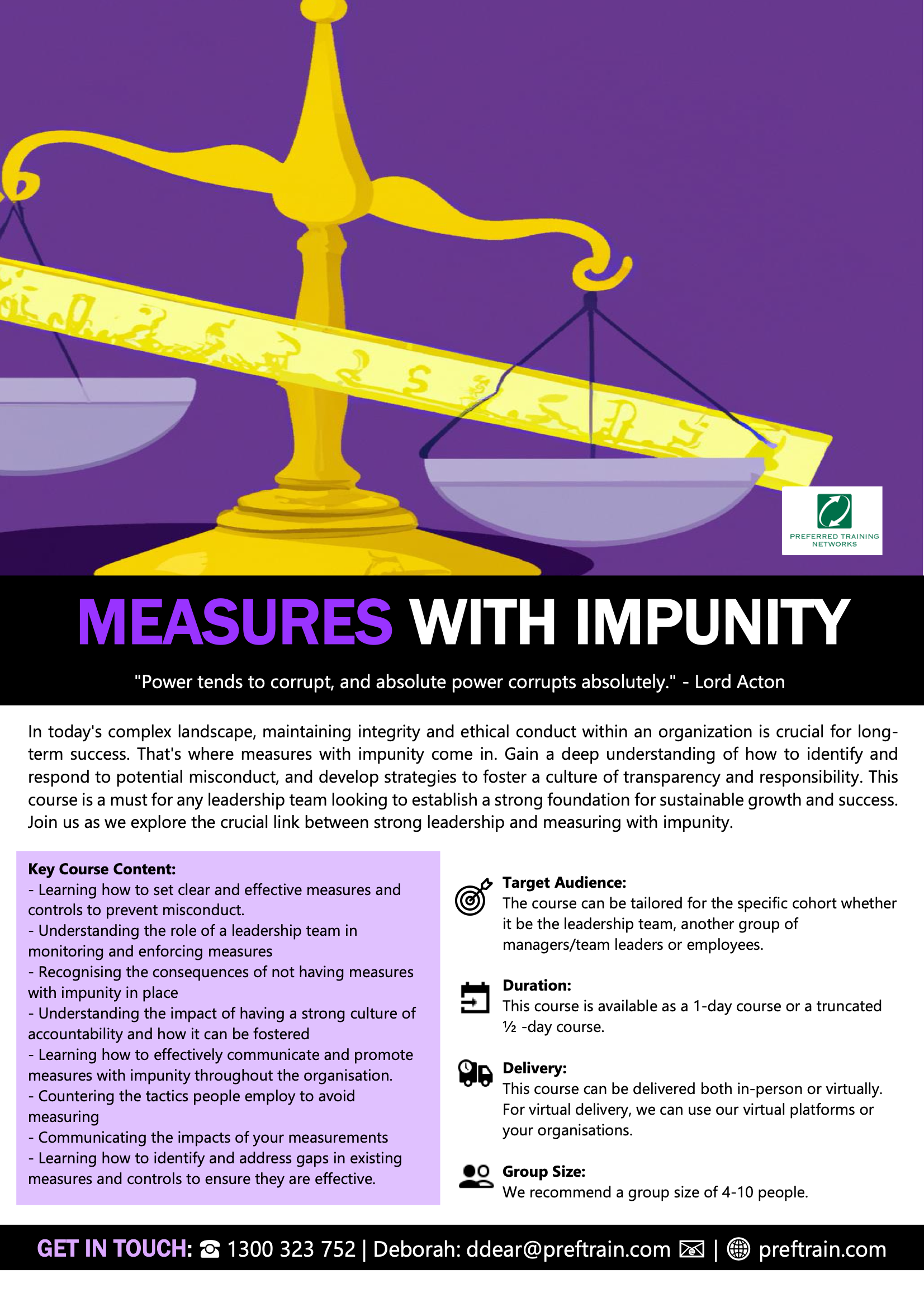 Measures with impunity